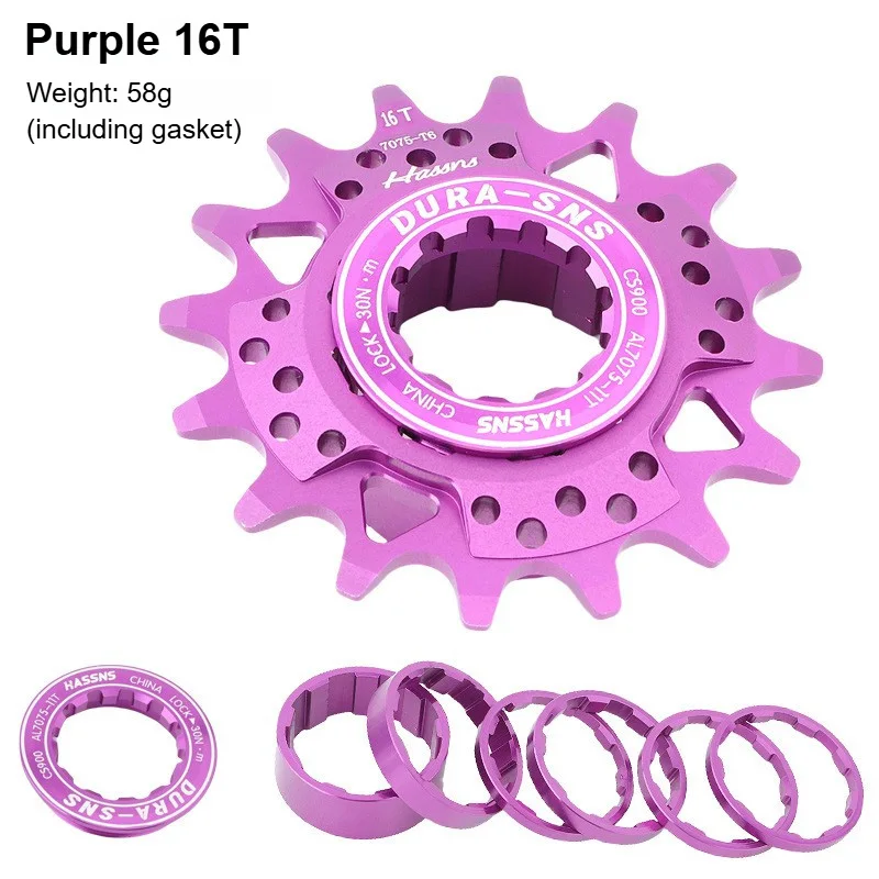 HASSNS kit single k7 Bicycle single speed cassette HG 13T-22T Bike