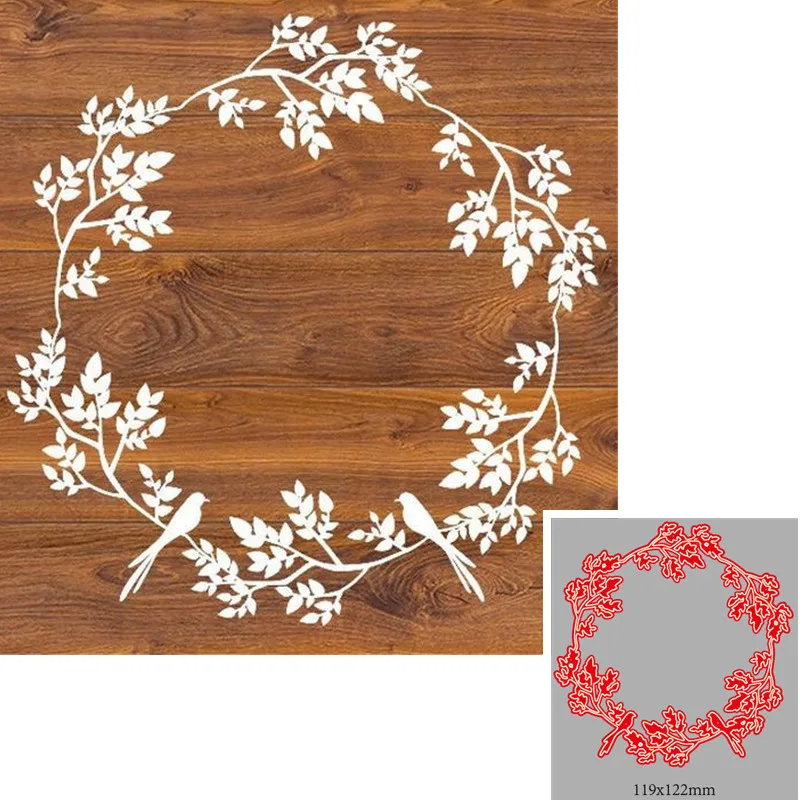 Metal Cutting Dies wreath Decoration Scrapbook Paper Craft Knife Mould Blade Punch Stencils