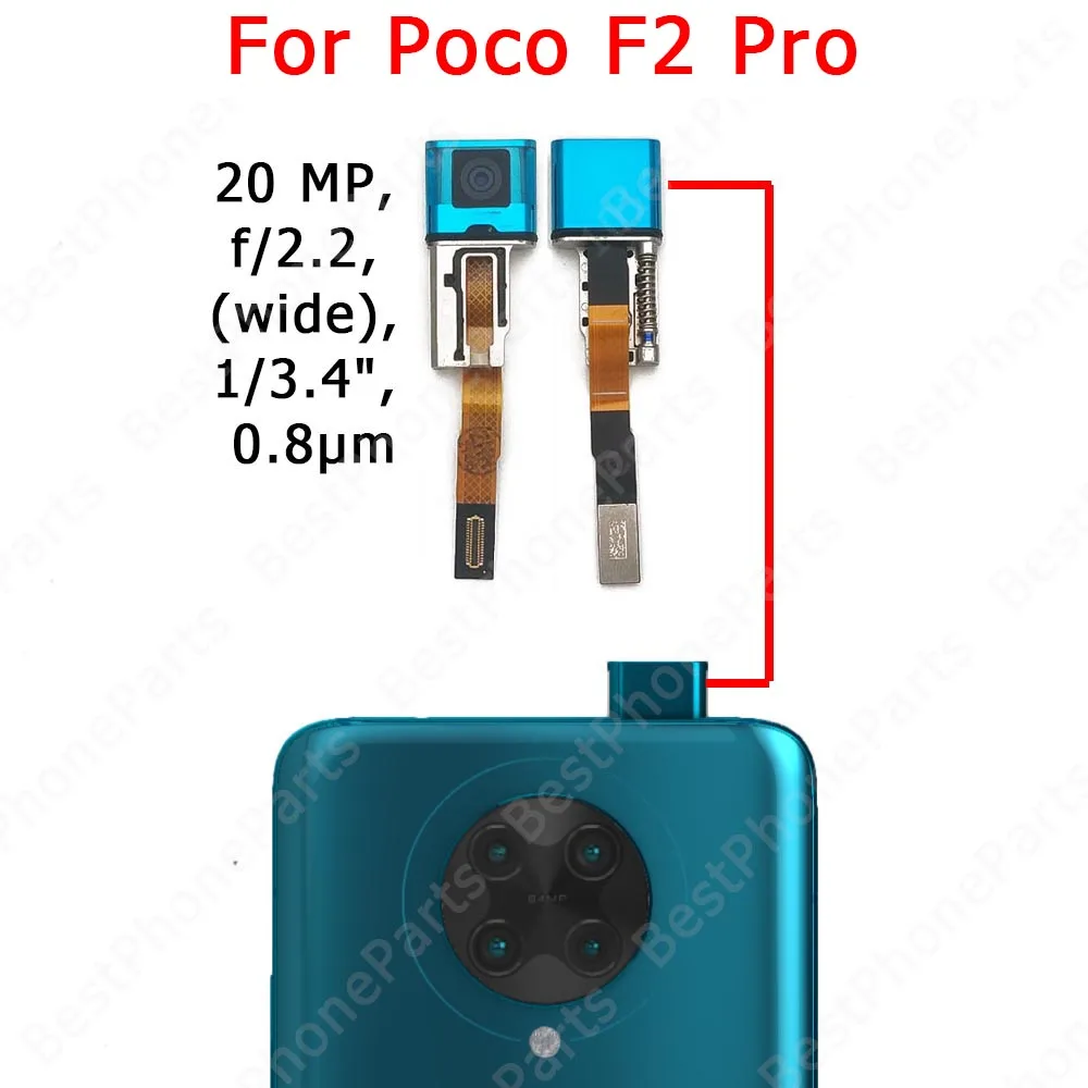 Front Camera For Xiaomi Pocophone F1 Poco F2 Pro F3 F4 GT F5 Frontal Selfie Camera Module