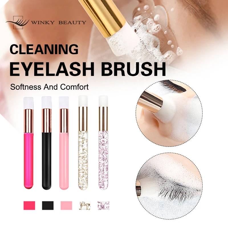プロのまつげ洗浄ブラシ,まつげ洗浄ブラシ,エクステンションツール,5個,10個
