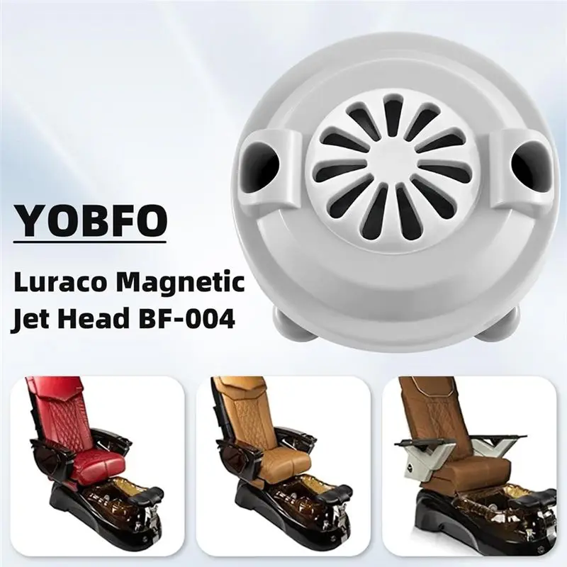 1 Apr.Magnetic Jet Head BF-004 For LURACO Jet Motor Pedicure Spa Tubs Chair,Contains Propeller And Cover, 4-Pin