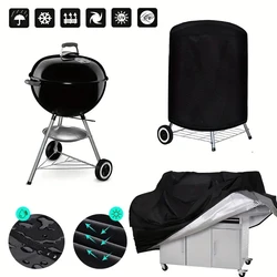 RapDuty-Juste de gril en PVC avec protection contre l'eau et les UV, protection contre la poussière, couverture de barbecue d'extérieur, housse de degré pour divers types de gril