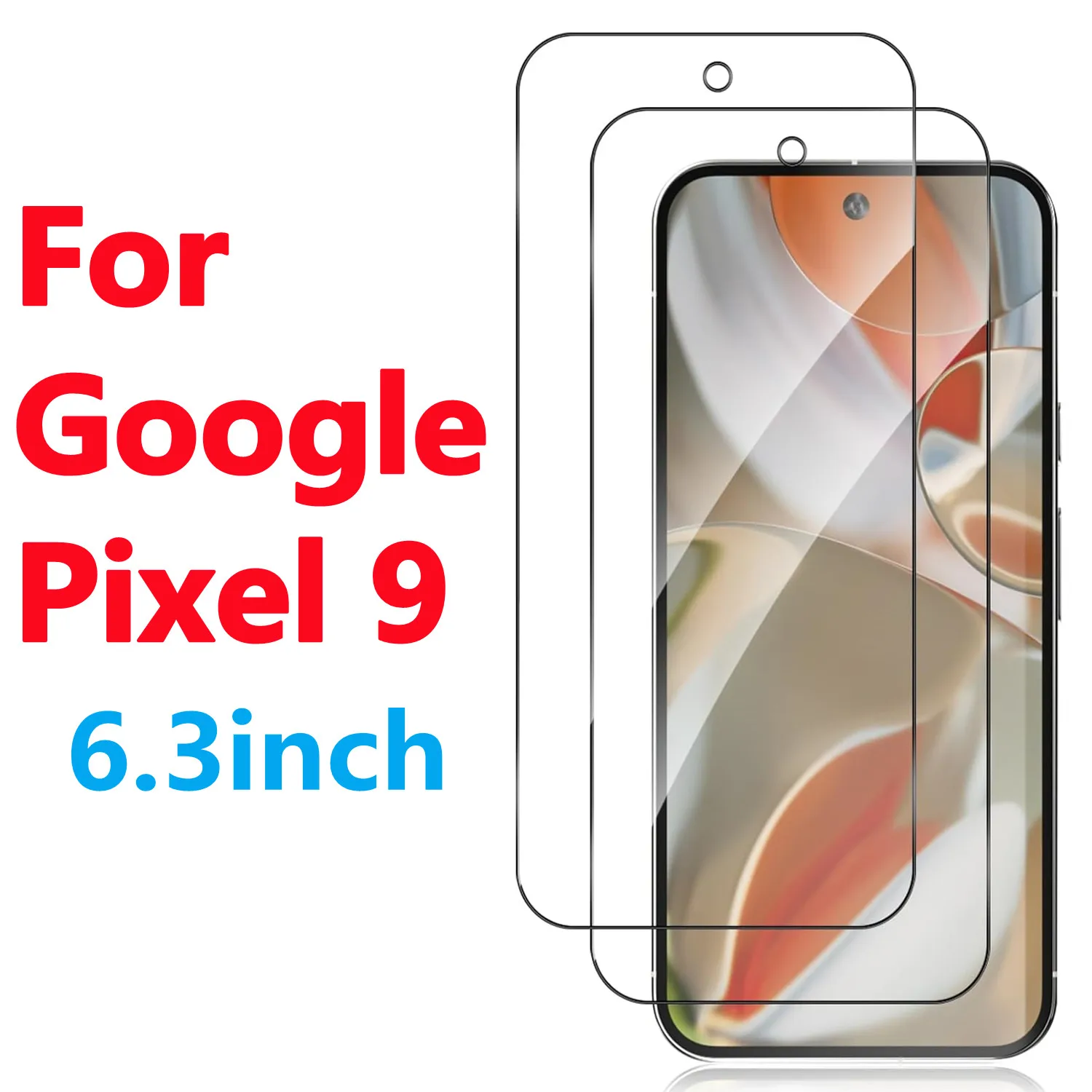 

For Google Pixel 9 Screen Protector Tempered Film Anti Fingerprint 9H+Ultra HD Glass