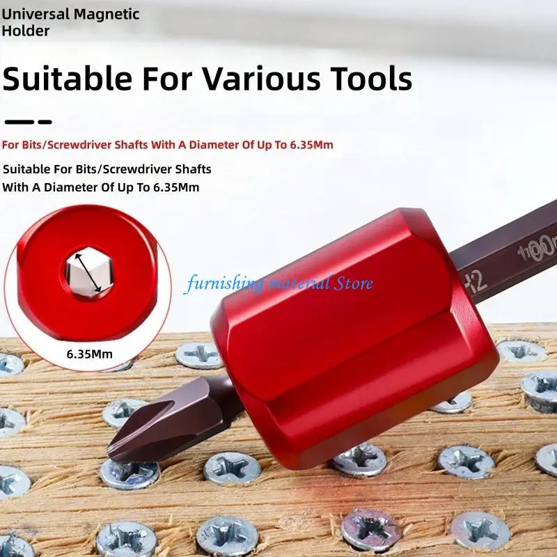 Y5GD Quick Released Bit Adapter Magnetiser Compatible for Electric Screwdriver Enhances Grip And Durability