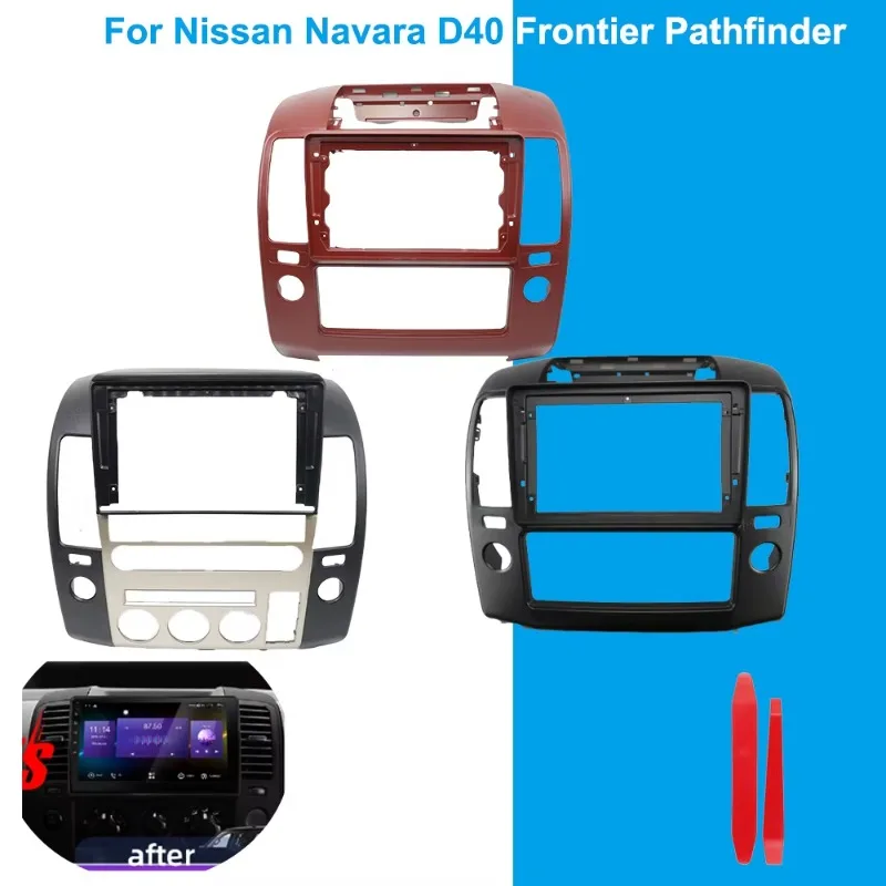 For Nissan Navara Pathfinder 2006-2012 10.1 Inch Stereo Dash Kit Car Radio Surround Frame Screen Mounting Fascia Panel
