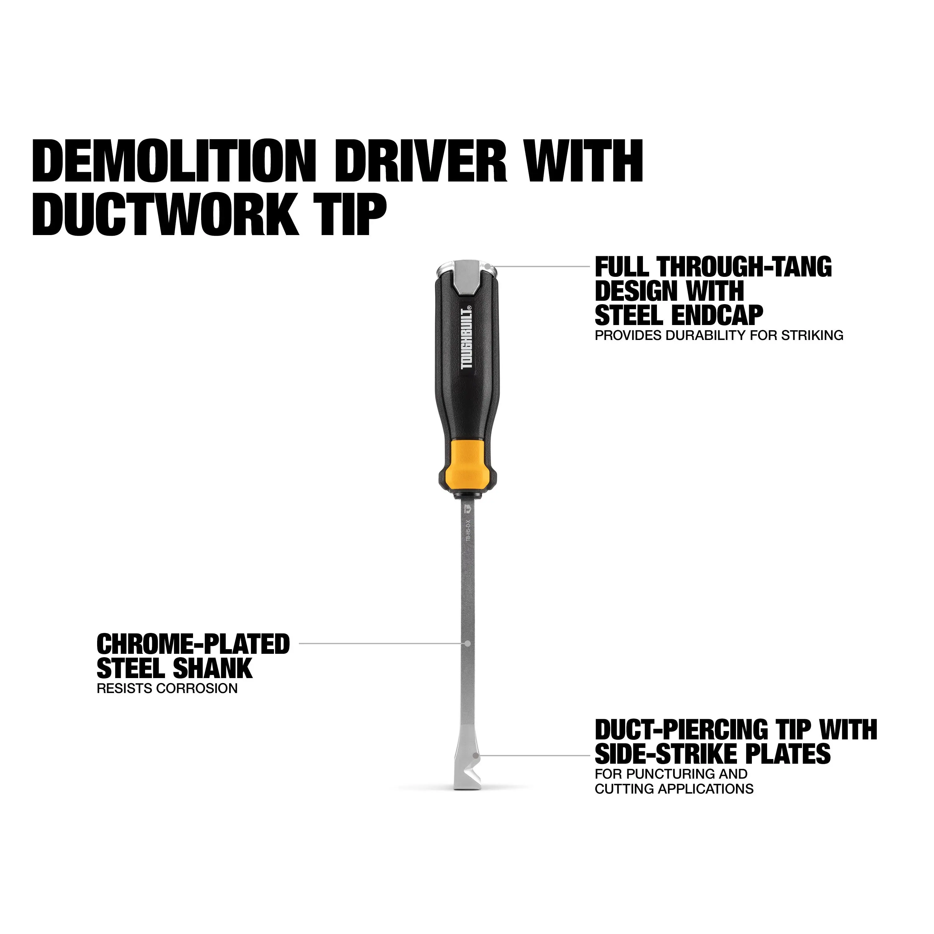 TOUGHBUILT TB-H5-D-X Demolition Driver Knockout Piercing Screwdriver Hand Tools