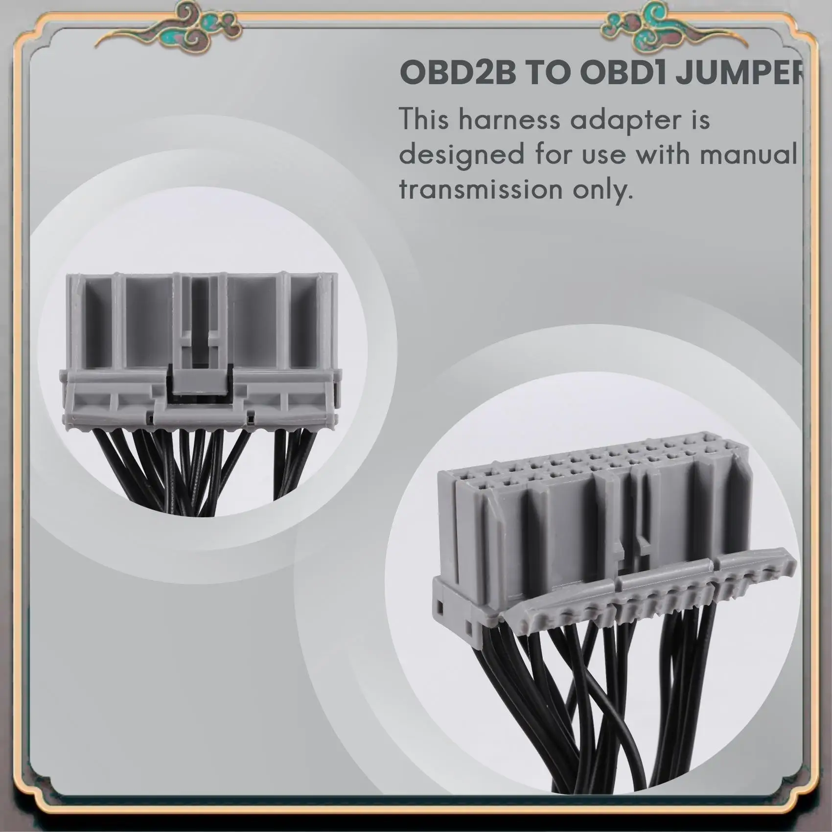 Reliable-Obd2b To Obd1 Ecu Conversion Harness Adapter Line For Honda Civic 1999-2000