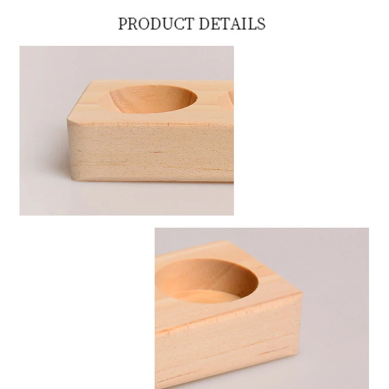 1pc Essential Oil Wooden Display Stand 6 Hole Essential Oil Storage Rack Smooth for DoTERRA Essential Oils Perfume Bottle Holder