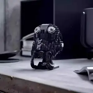 جديد التعادل المقاتلة الطيار خوذة MOC 75274 سفينة الفضاء معركة نموذج بناء لبنة الهندسة المعمارية التعليم الجمعية نموذج لعبة الهدايا ل أفضل 8 خوذة طيار قتالية للمبيعات - رقم 4