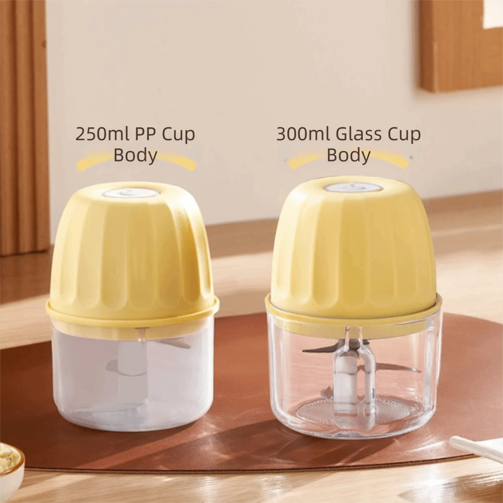 Crusher Small-Sized Electric Garlic Crusher Household Wireless Garlic Grinder Electric Glass Glass Food Processor Mincing Meat view 3