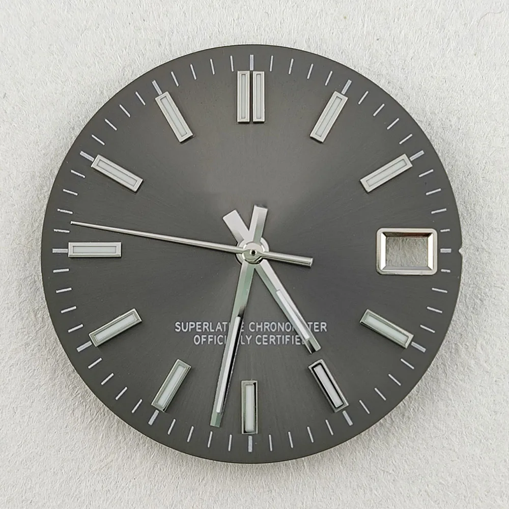 High Quality 28.5mm NH35dial watch dial S dial green luminous suitable for NH35 NH36 movement watch accessories repair tool