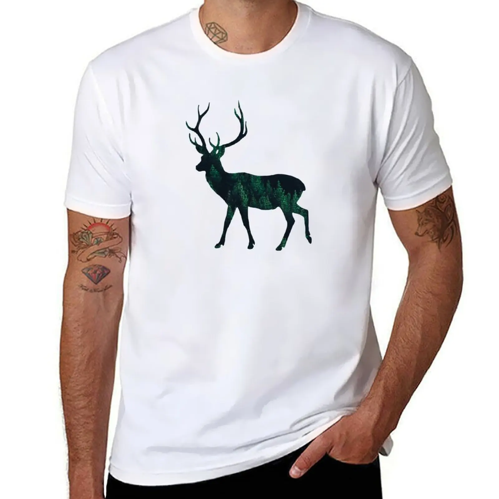 

Deer Forest Wilderness T-Shirt funny t shirts cotton t shirts for man graphic vintage T-Shirt