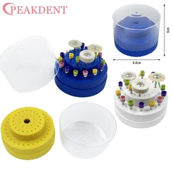 60 Holes Dental Disinfection Box Burs Block Sterilization Case Holder Dental Lab Instruments Bur Drill Diamond Placement Box