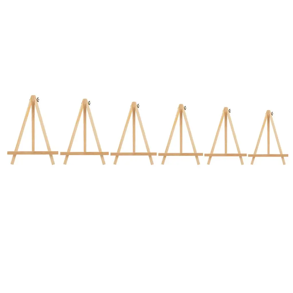 Adjustbale Natural Wood Tripod Easel Picture Photo Painting Display Portable Tripod Holder Stand for Kids Artist Beginners