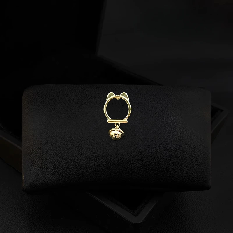 

Брошь с милым котом, металлическая кавайная заколка для рубашки с защитой от выглядывания, мультяшный дизайн с животными для блузки, воротника платья, модные аксессуары 5059