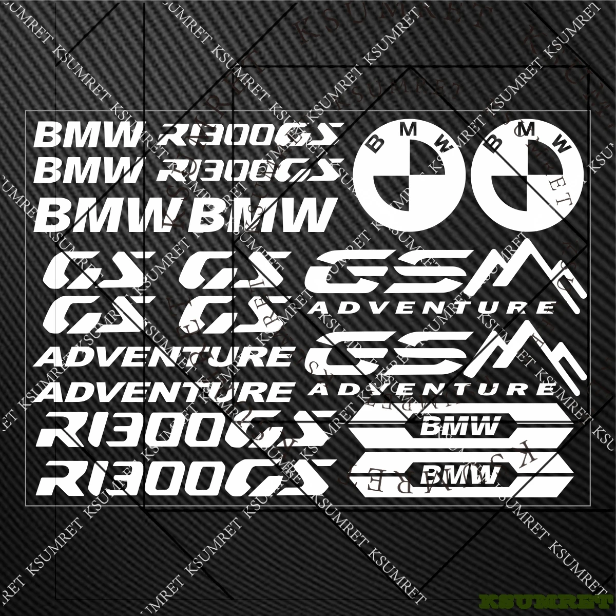 

For Bmw R1300GS Adventure Stickers Motorcycle Sticker R1300gs Adventure Logo Decal
