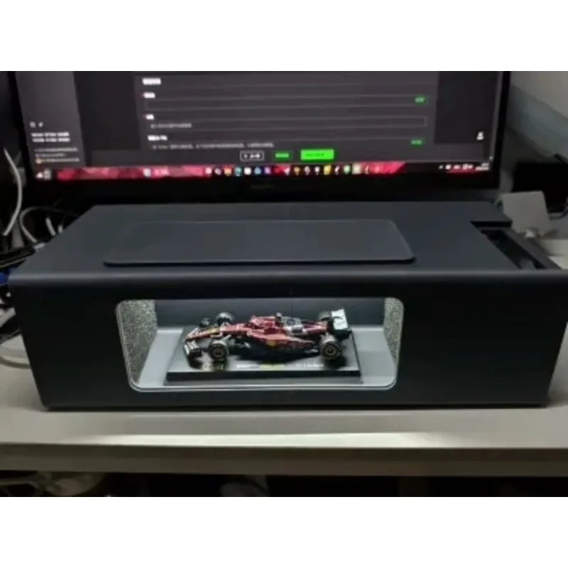 1:64 Desktop Wind Tunnel Model, Aerodynamic Flow Visualization Box, DC 12V Airflow Test Chamber for Diecast Cars, Science Physic