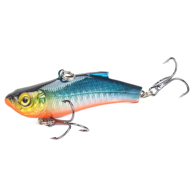 1PCS Winter Fishing Lure Minnow VIB Spoon Spinner Hard Bait 70mm 18g Artificial Bait Jig Wobblers Fishing Bait Fishing Tackle