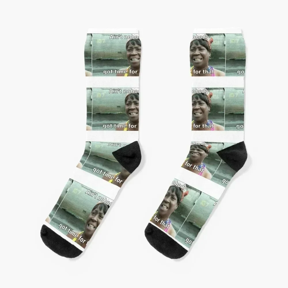 

Sweet Brown/ Ain't nobody got time for that Socks Non-slip ankle funny gifts summer Men Socks Luxury Brand Women's