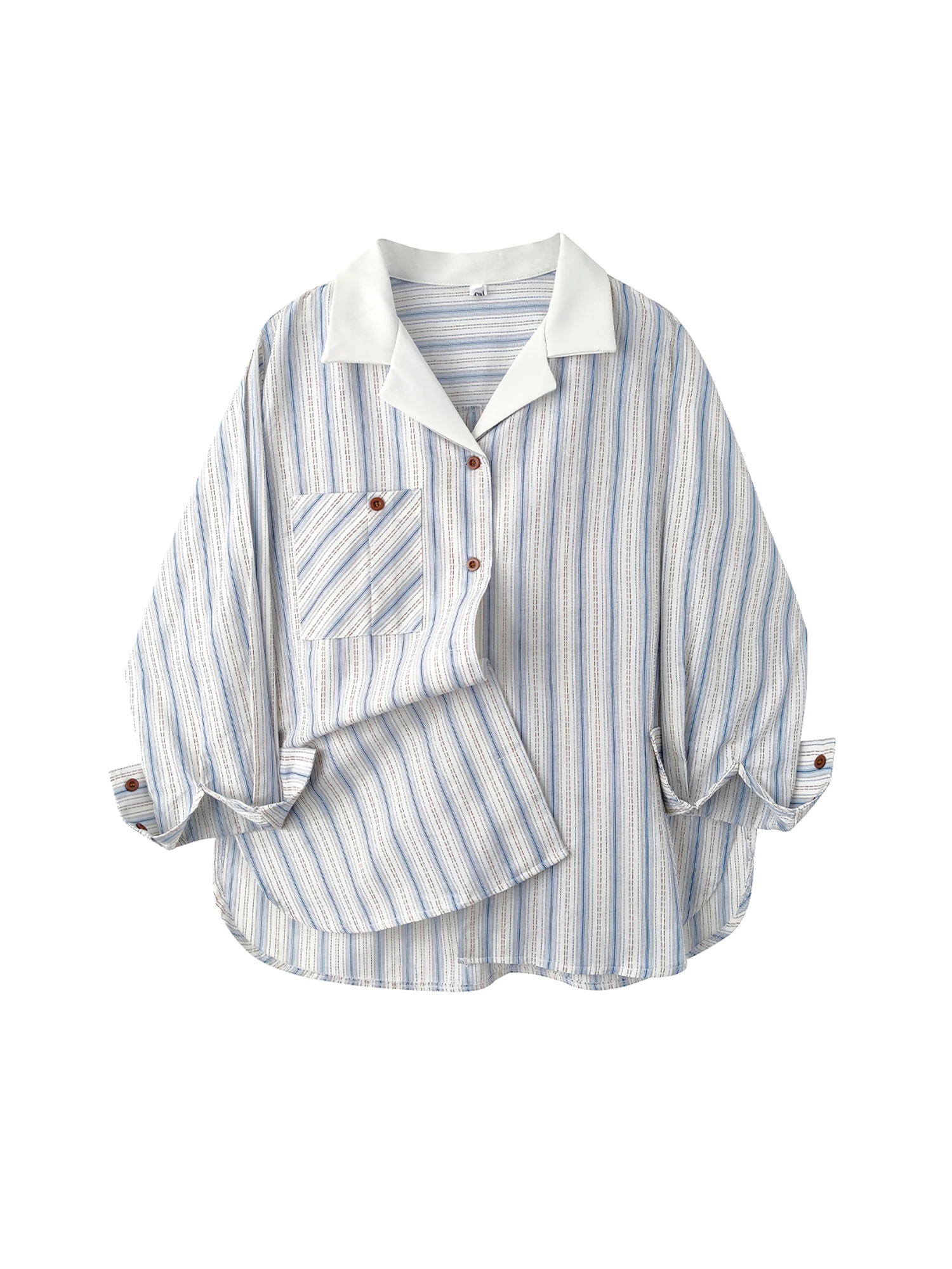 

Женские рубашки в синюю полоску, блузки Y2k, винтажная элегантная эстетичная рубашка оверсайз с длинными рукавами 2000-х годов, модная одежда, осень 2025 г.