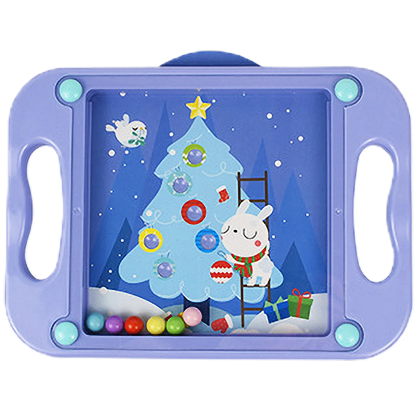 ของเล่นลูกบอลเขาวงกตแบบถือมือ เกมปริศนาพักผ่อนที่น่าสนใจ ของเล่นพกพาคลายเครียด เสริมพัฒนาการสำหรับเด็ก