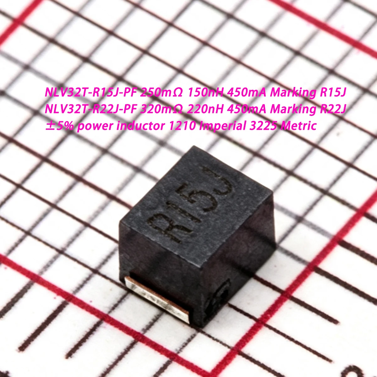 20PCS 1210 3225M ±5% NLV32T-R15J-PF 250mΩ 150nH 0.15uH NLV32T-R22J-PF 320mΩ 220nH 0.22uH 450mA 0.45A NEW Original power inductor