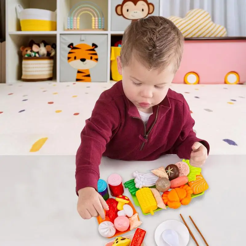 Kinder Grill Lebensmittel Set Küche Pretend Spielen Kochen Spielzeug Lustige Frühe Pädagogische Spielzeug Outdoor BBQ Eltern-Kind-Interaktives Spielzeug