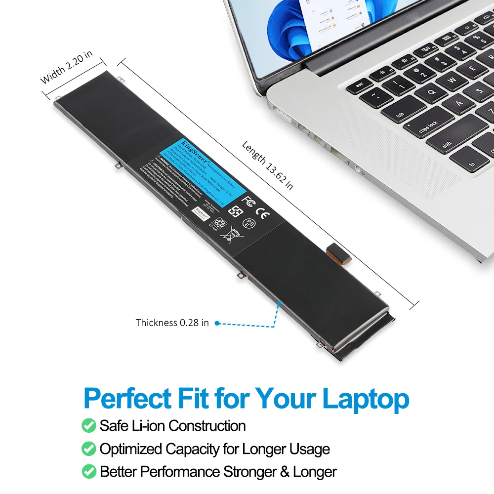 KingSener-RC30-0248 Bateria do portátil para Razer Blade Stealth 15 2018 2019 RTX 2070 Max-Q RZ09-02386 RZ09-02385W71-R3W1 RZ09-0288
