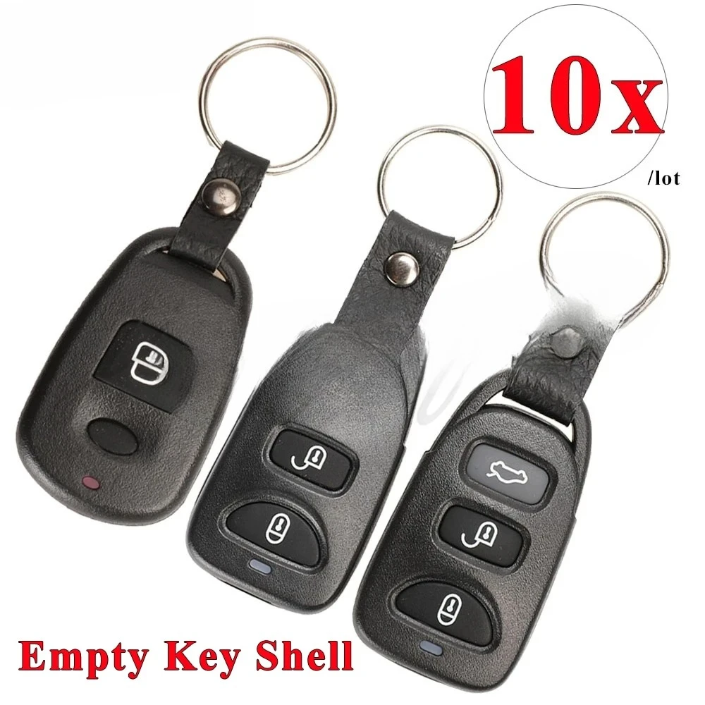 

Корпус автомобильного ключа 2/3/4 кнопки для Hyundai Accent Elantra SantaFe Trajet Kia Carens, чехол для дистанционного бесключевого доступа