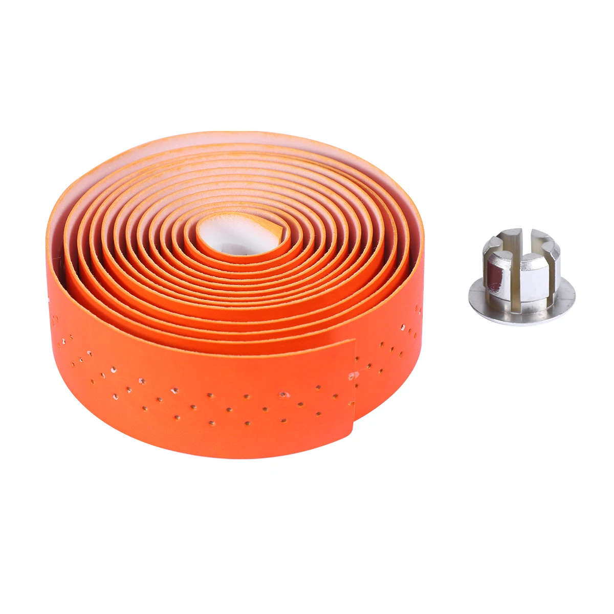 

Punched Bicycle Handlebar Tape Shock Absorbant PU Strap Wrapping Belt Strips Durable Vibration Reduction