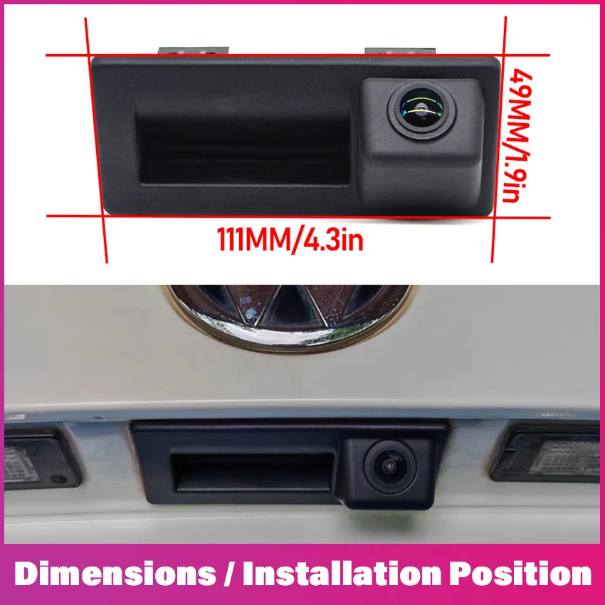 Car Rear View Camera For Audi A4 A5 Q5 A7 2011~2016 2017 2018 2019 2020 Hatchback Backup Trunk Handle Camera Reversing Camera
