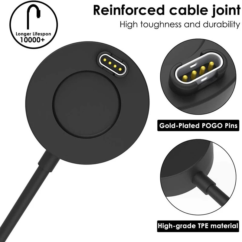 USB Charging Cable Power Cable Charger For Garmin Fenix 7 7S x 6S 6X 5 5S 5X Forerunner 245 Venu Vivoactive 3 4S Plug Cover Case