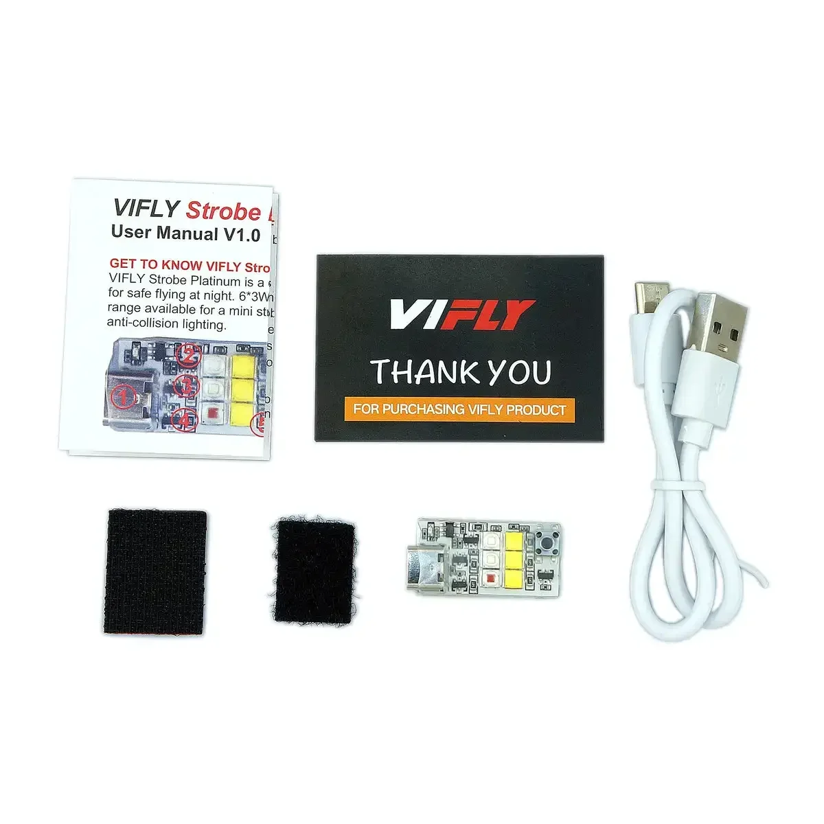 VIFLY Strobe Platinum Drone Strobe Light 4 Color LED Navigation Anti-Collision Light For FPV Fixed Wing RC Drone