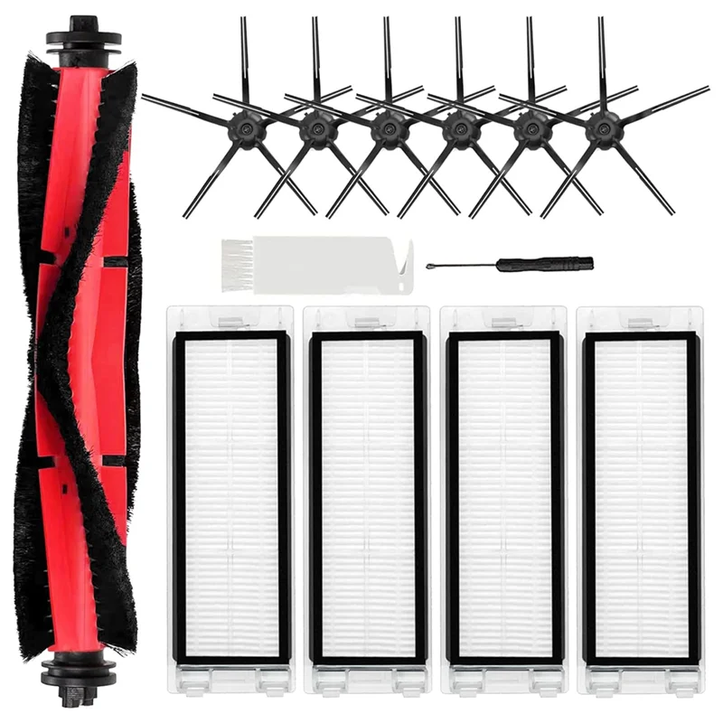 SANQメインブラシ、HEPAフィルター、サイドブラシ交換部品（図示）、Roborock Q5/Q5+掃除機用プラスチック製掃除機部品