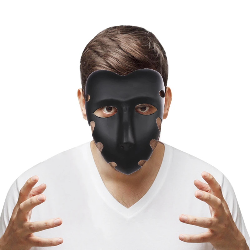 Masque de carnaval pour hommes, série Dark Boss, avec le même masque, accessoires de Cosplay effrayants, Costume de fête de carnaval, masque de danse