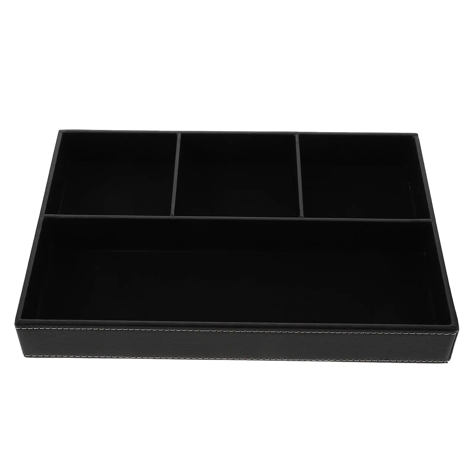 

1 шт. Премиум-органайзер для мелочей с гладкими углами, многосекционная корзина для хранения для кухни, столовой, рабочего стола, украшений