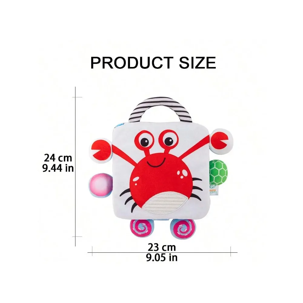 赤ちゃんの早期学習のための布の本,柔らかいぬいぐるみ,かわいい動物の鐘,早期教育のためのパズル,モンテッソーリの贈り物