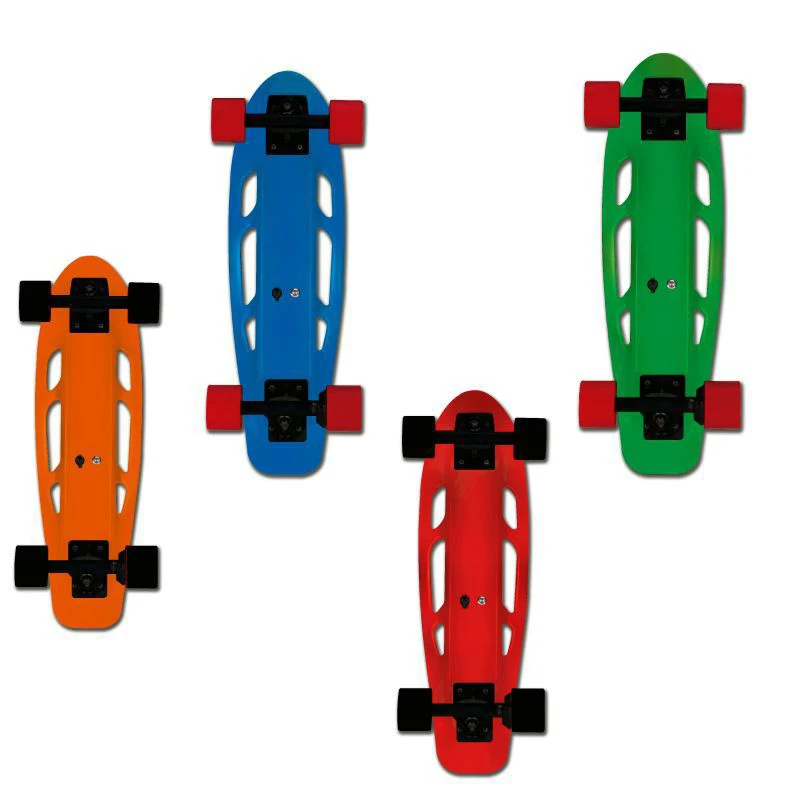 Elektrisch skateboard met enkele aandrijving voor volwassenen Batterij vierwielig skateboard RF-afstandsbediening klein visbord