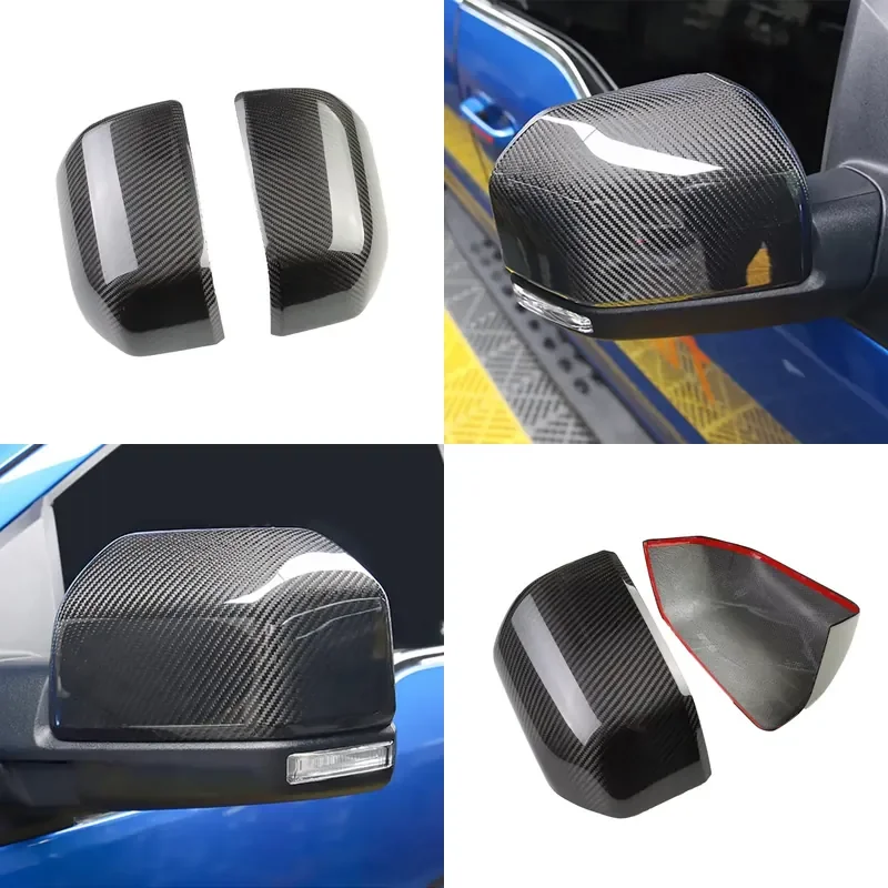 Ford F150 Pickup Raptor 4x4 Accessories Carbon Fiber Mirror Cover 15-18 External Supplier Car Side Mirror External Auto Parts