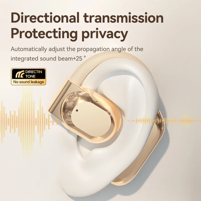 TWS 하이 퀄리티 무선 헤드셋, 귀에 거는 블루투스 이어폰, 오픈 골전도, 장거리 스포츠 음악, OWS 헤드폰