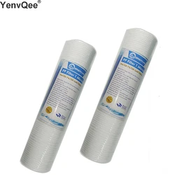 2 Pcs 10 INCH 1 MICRON PPF/SEDIMENT WATER FILTER CARTRIDGE Water Purifier Front Filter Cartridge Aquarium FOR REVERSE OSMOSIS