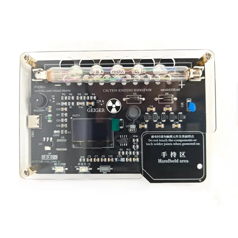

ABSL-DIY Geiger Counter Board Module With Sound Light Alarm Radiation Tester Geiger Counter Kit