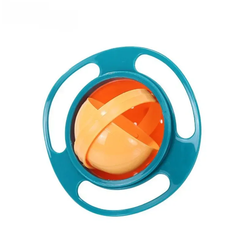 360 Rotate Spill-Proof Design Children Balance Solid Tableware Kids Universal Gyro Bowl Rotary Feeding Dishes Plate Practical
