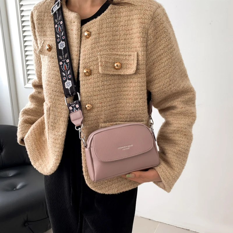 Fashion Brand Handbag Women Luxury Soft Leather Shoulder Crossbody Bag Designer 2024 New LadyTote Bag High Quality Female Purses