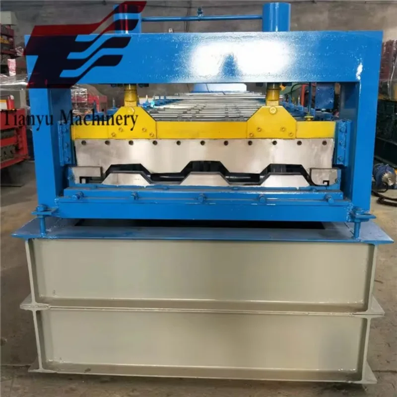 Automatic Floor Deck Roll Forming Machine Metal Decking Panel Making Machine