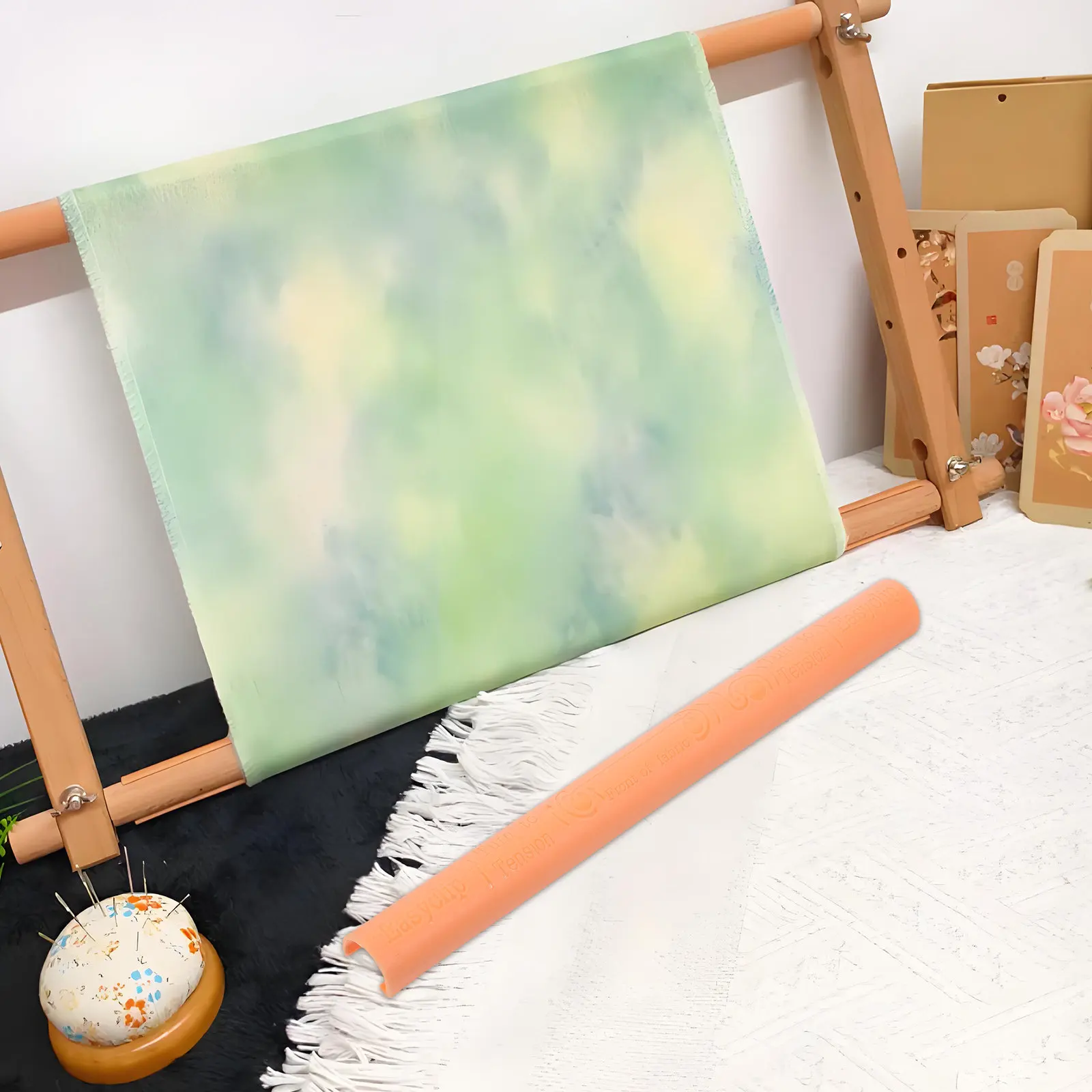 

4 Pcs Cross Stitch Clips Frame Holder Tools Embroidery Finished Product Hoop Plastic Supplies