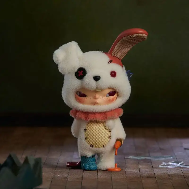 POPMART Hirono وحوش كرنفال هالوين سلسلة صندوق أعمى لطيف القاتل الأرنب الشكل صندوق غامض دمية قاتمة ريبر دمى هدايا