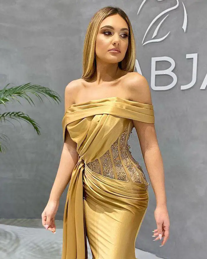 Vestidos de cetim com lantejoulas irregulares, dourado, festa formal, vestidos de celebridades, casamento, baile de formatura, outono, novo, 2021