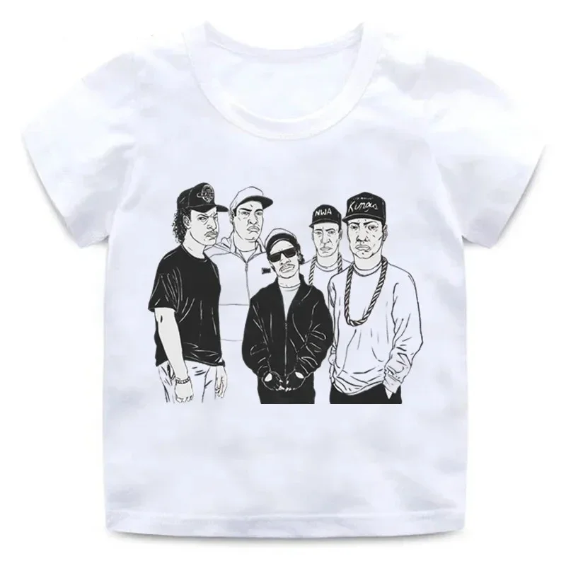 Graphic Print T Shirt NWA Straight Outta Compton Women Fashion Crew Neck Short Sleeve Fashion Casual Short Sleeve T Shirt