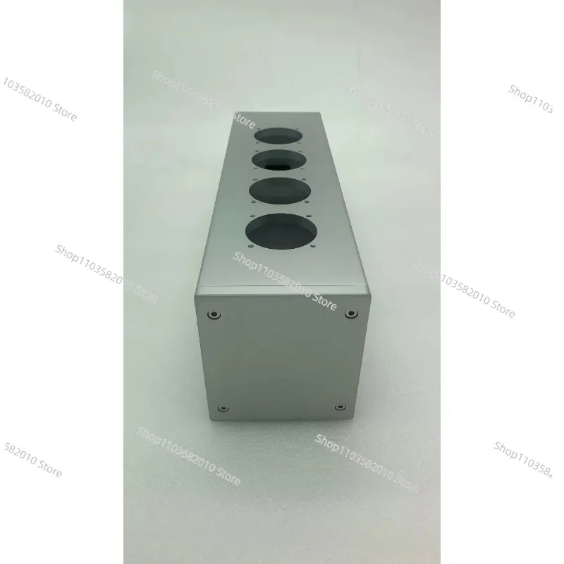 HIFI Aluminum EU Socket Power Filter Chassis - Amplifier Housing DIY with 2/4/6 Bit Holes